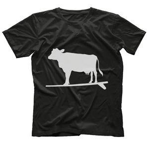 Surf And Turf Surfing Cow Shirt