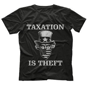 Taxation is Theft Shirt Libertarian T Shirt