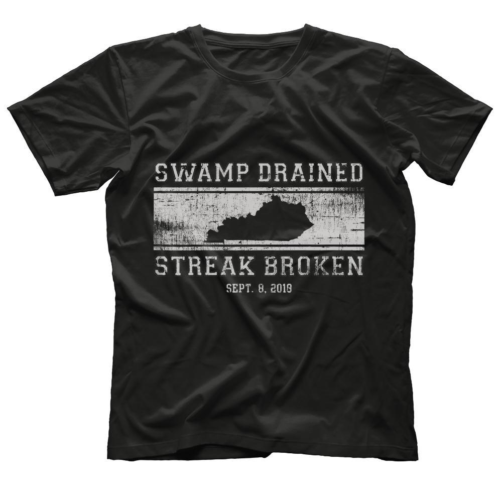 Swamp Drained Streak Broken Kentucky Football Shirt