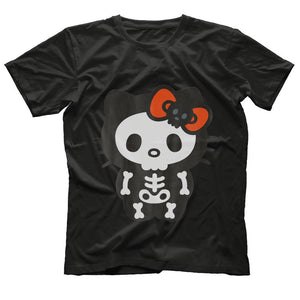 Hello Kitty Skeleton Halloween Tee Shirt