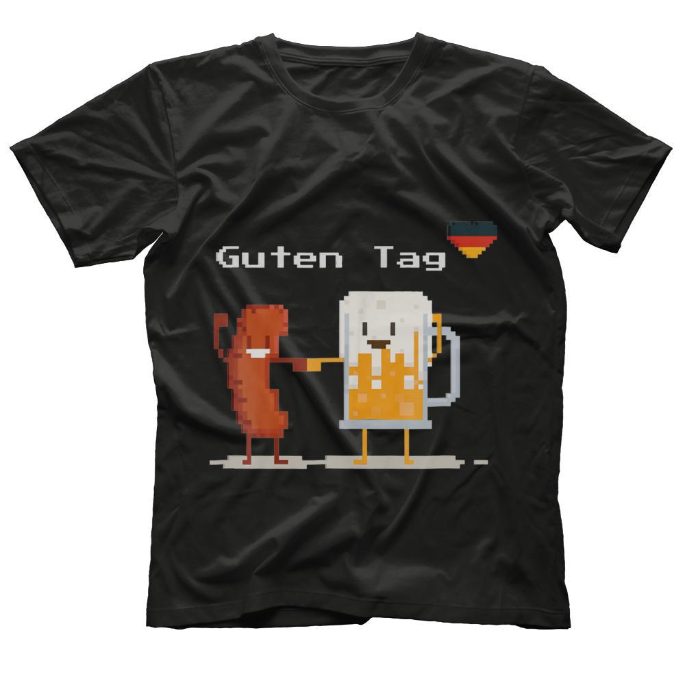 Guten Tag Beer And Sausage T-Shirt - German Greeting Gift