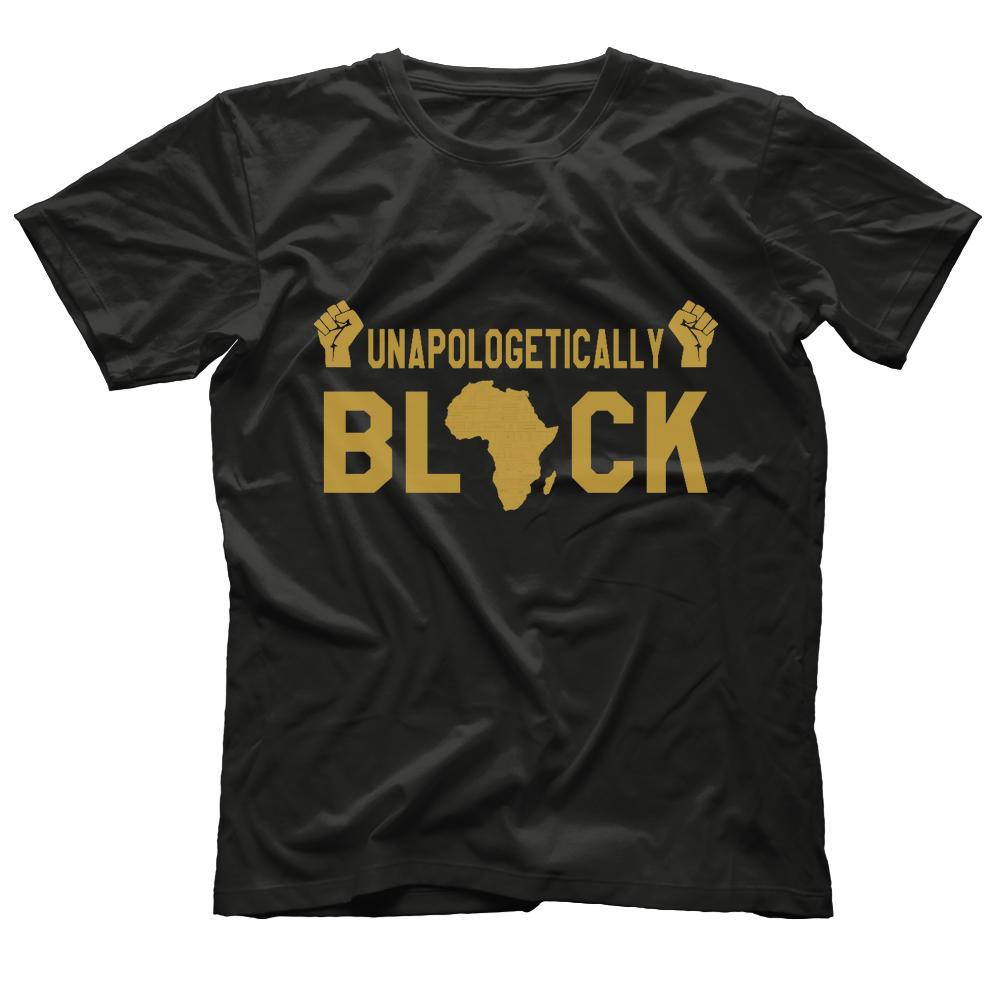 Unapologetically Black T-Shirt African American Pride Fist