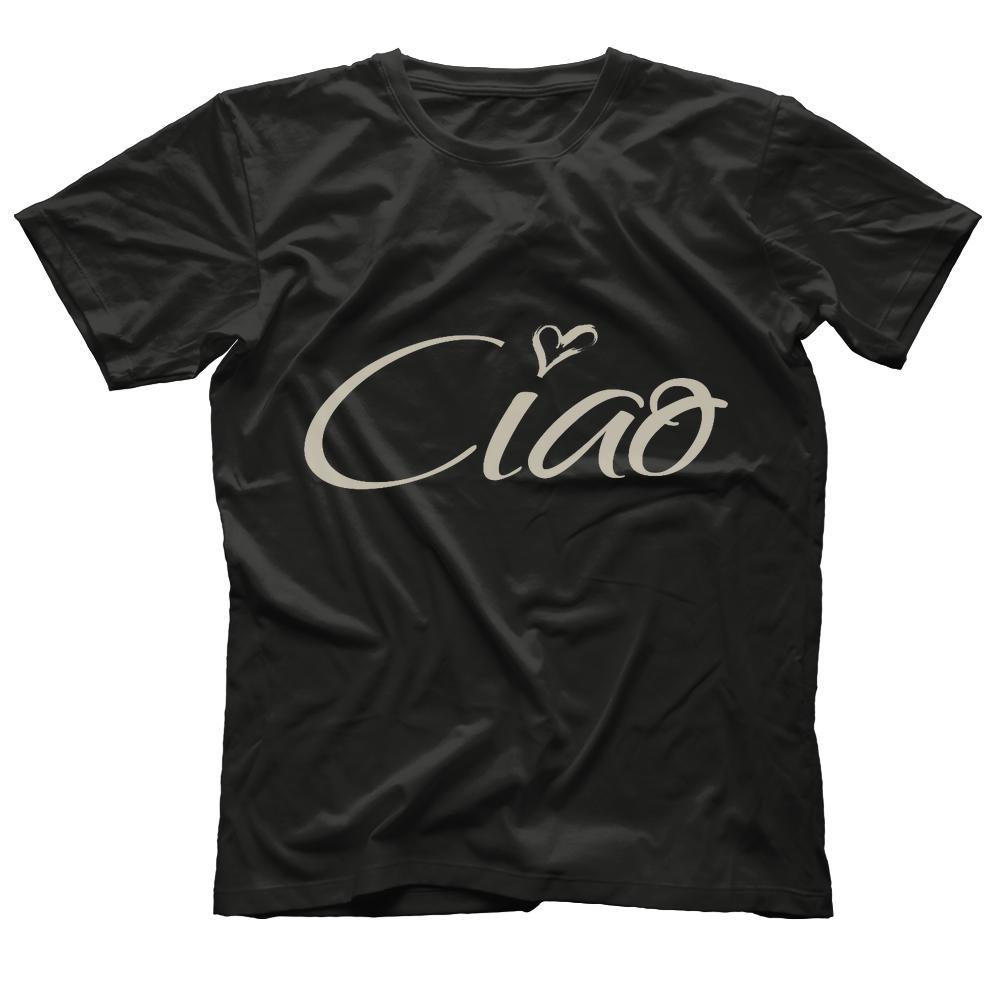 Ciao Designer Graphic T-Shirt Vintage - Italian