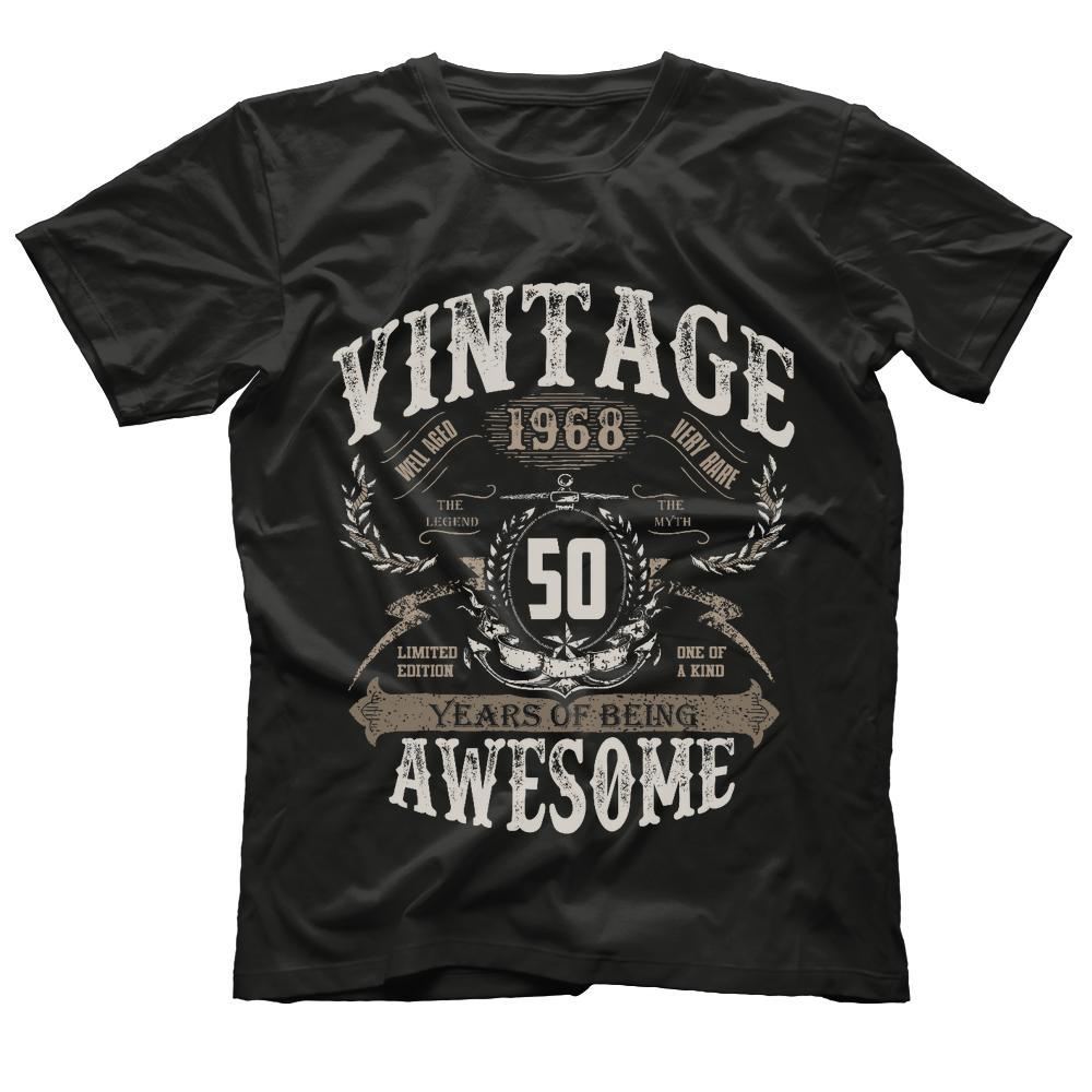 50th Birthday Gift Vintage 1968 T-Shirt 50 Years Old