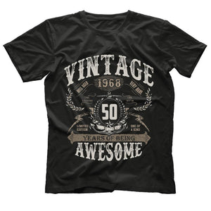 50th Birthday Gift Vintage 1968 T-Shirt 50 Years Old