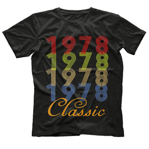 Cute Comfy 40th Birthday Gift Vintage 1978 T-Shirt Men Women