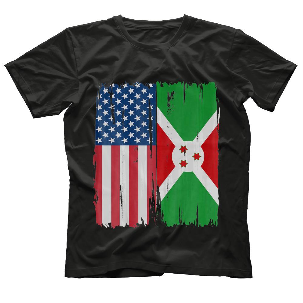 USA Burundi Flag T-Shirt