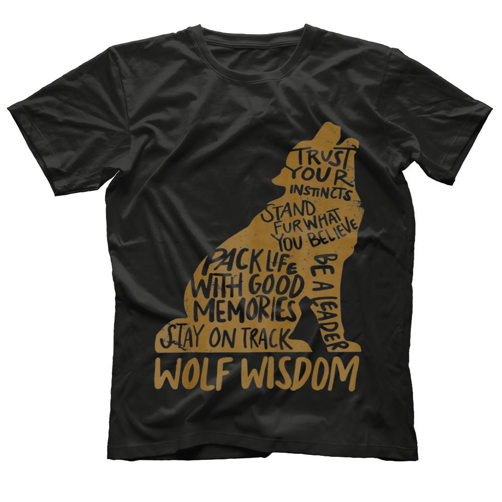 Wolf Lovers T-shirt - Wolf Wisdom Tee Shirt