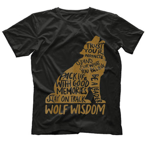 Wolf Lovers T-shirt - Wolf Wisdom Tee Shirt