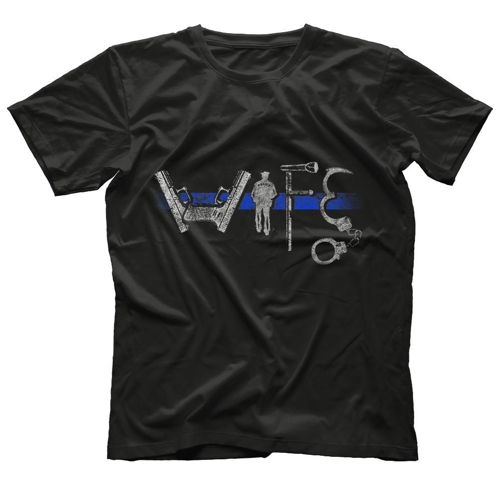 Womens Thin Blue Line Wife T-Shirt