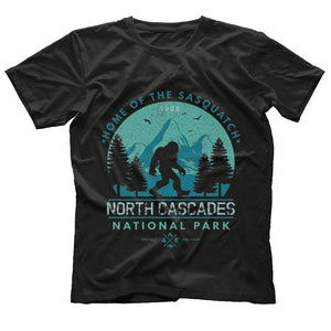 North Cascades National Park Bigfoot Cascadia T Shirt