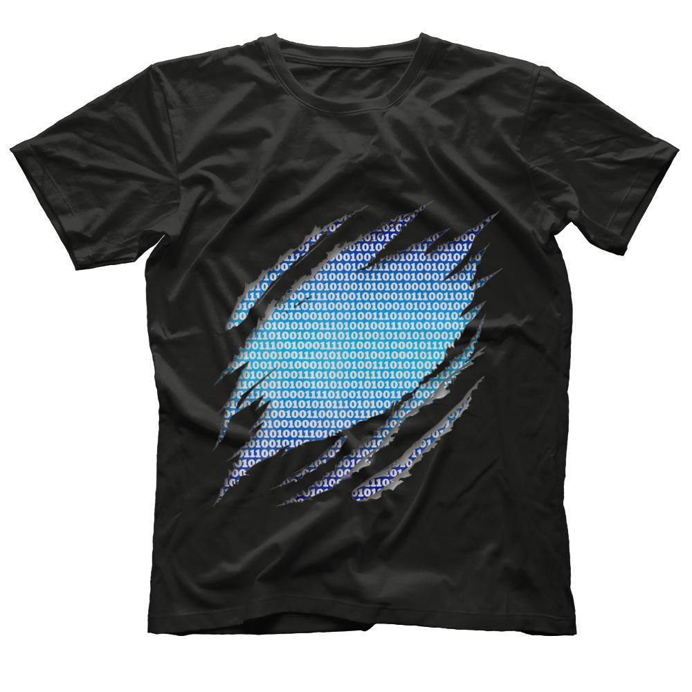 Computer Programmer Engineer t shirt Binary Code Inside Me