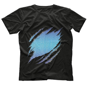 Computer Programmer Engineer t shirt Binary Code Inside Me