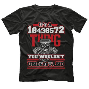 Funny V8 Engine Firing Order 18436572 T-Shirt for Car Guys