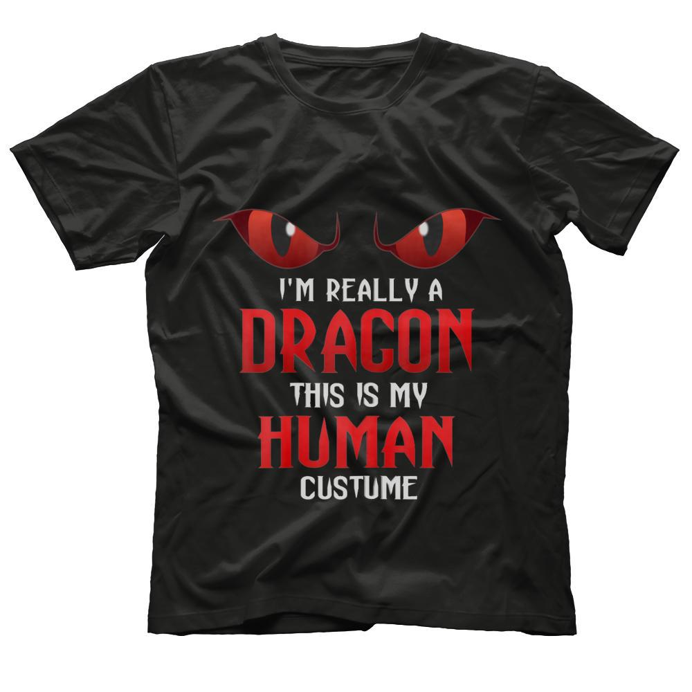 This Is My Human Costume I'm Really A Dragon Halloween Shirt