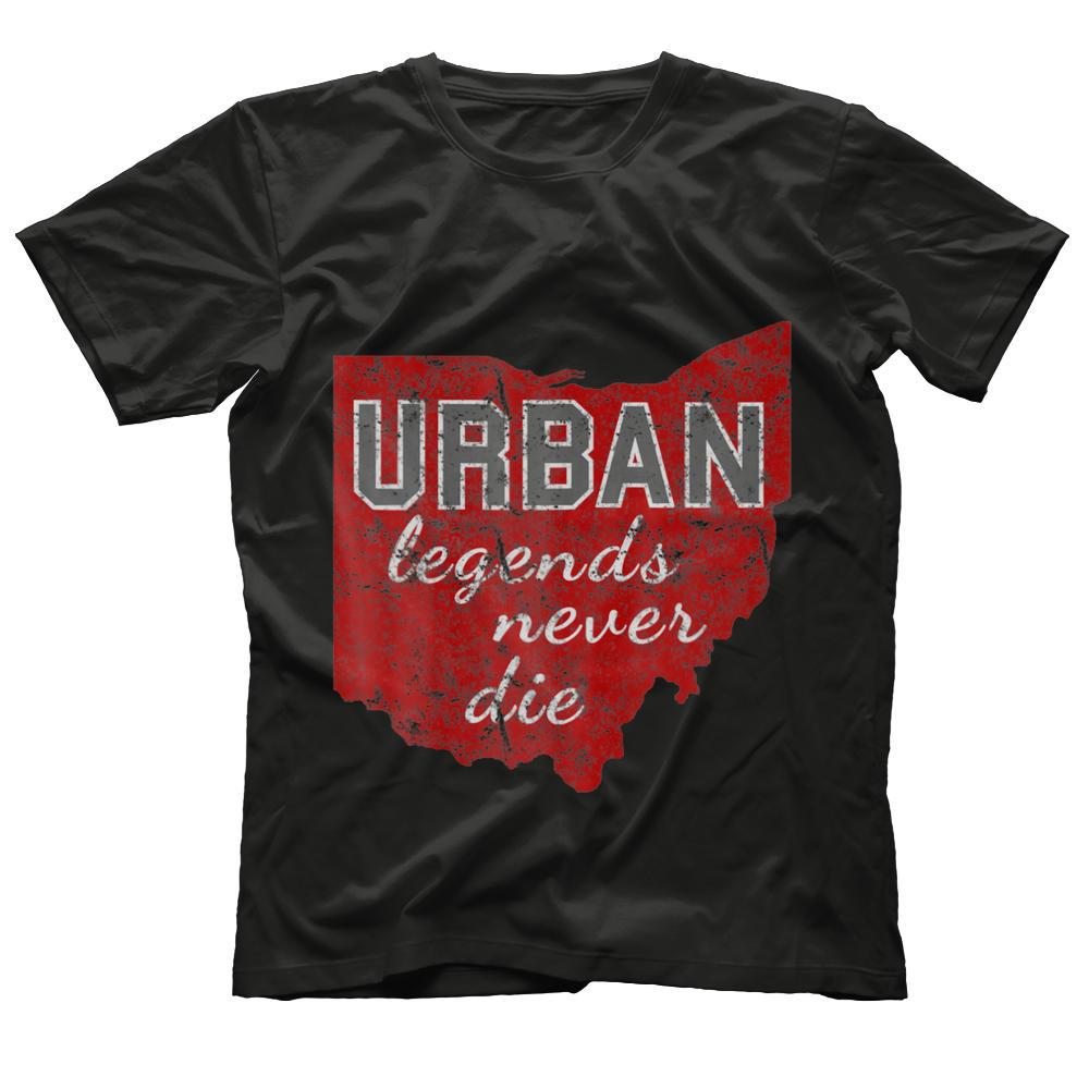 Urban Legends Never Die State of Ohio Distressed T-Shirt