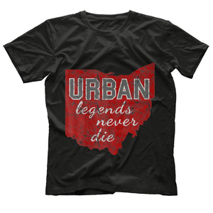 Urban Legends Never Die State of Ohio Distressed T-Shirt